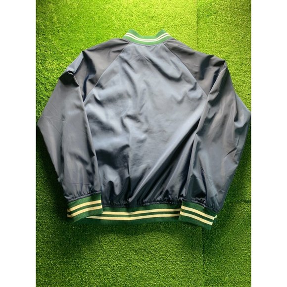 Sovereign Code Blue and Green Zip Up Bomber Jacket Men Size Small - Picture 5 of 5
